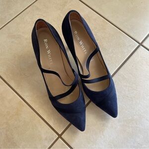 Ron White Navy Blue Heels